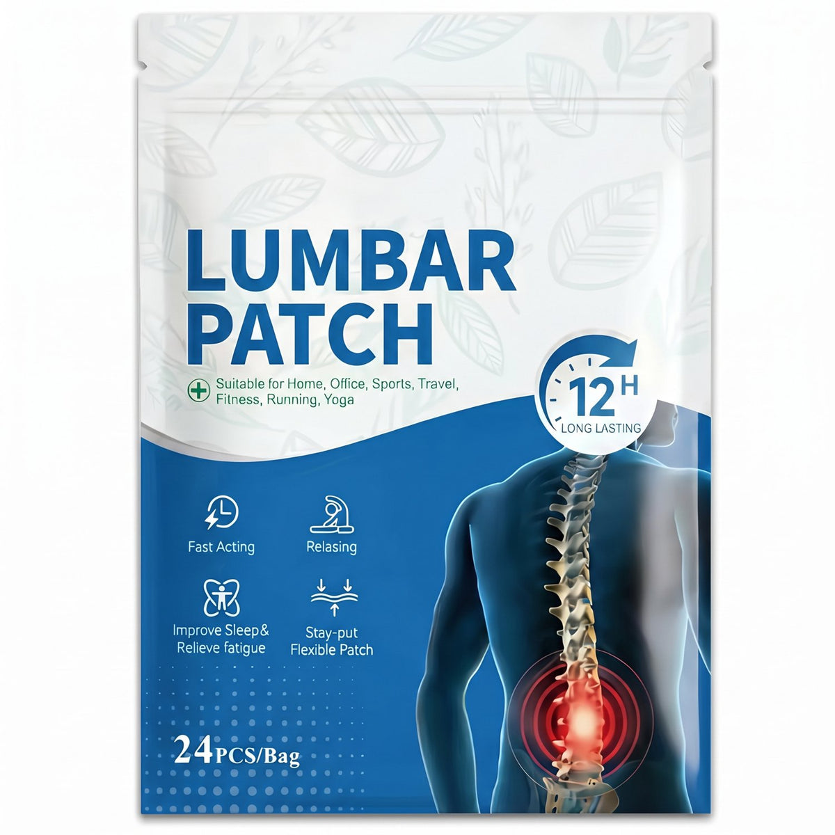 Lumbar Warming Patches, 24 per bag